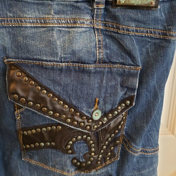 Beyonce's Dereon Plus Size Denim Jumper - Picture 6 of 7